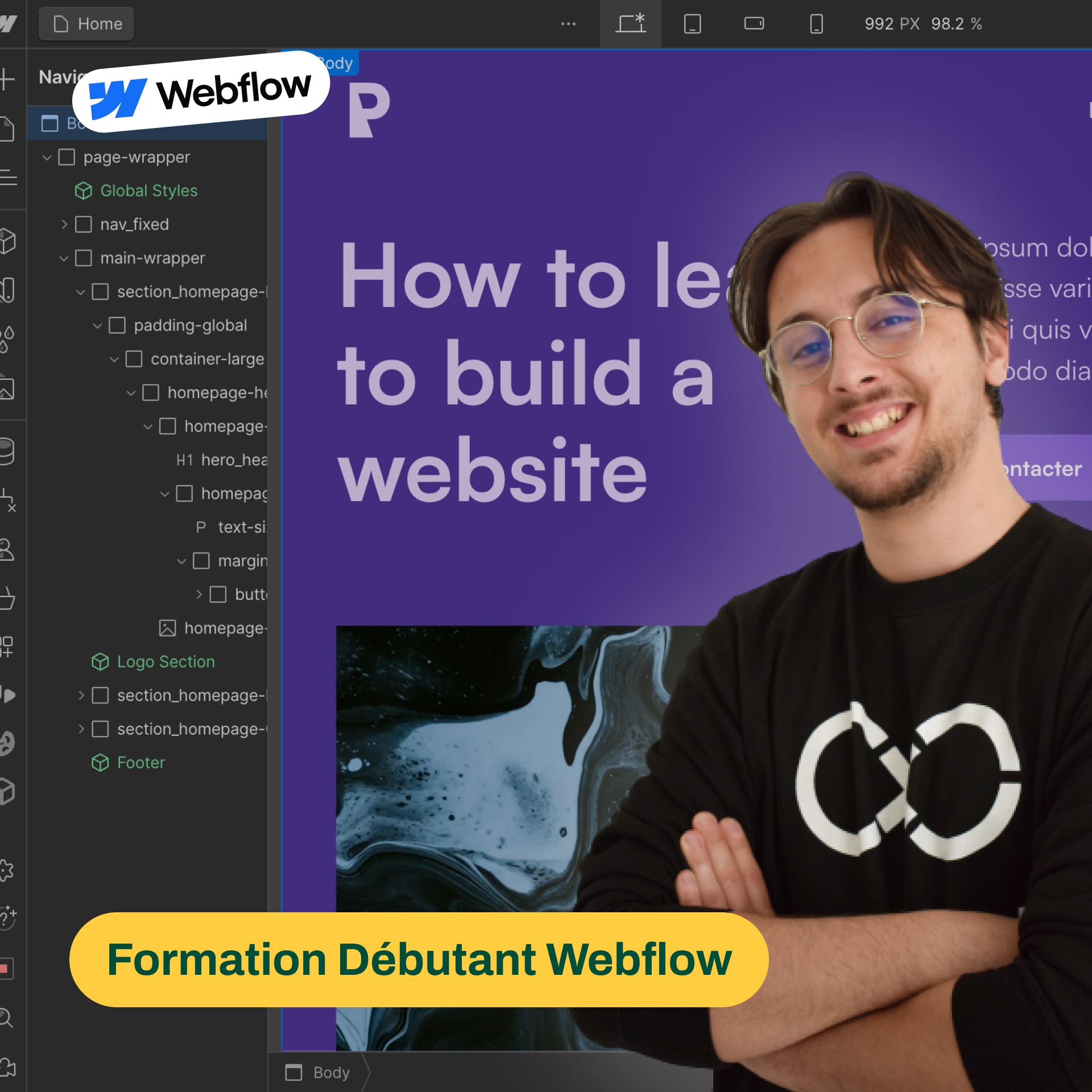 Formation Webflow - Concevez des sites web sans coder